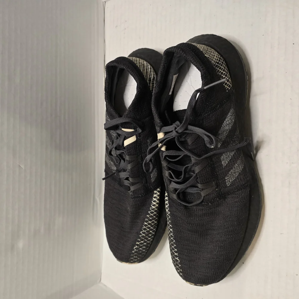 adidas Black and Gray‎ Athletic Shoes with Breathable Mesh and Lightweight Sole